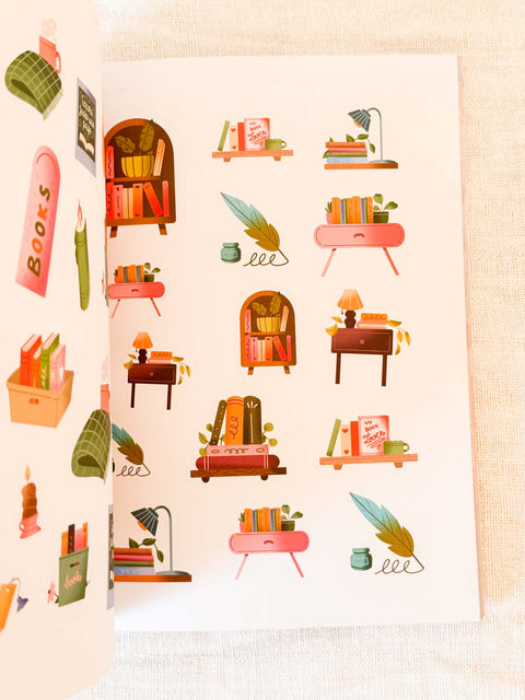 Book lover 700 stickers