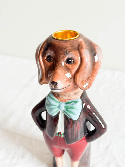 Bougeoir Teckel Nathalie lété