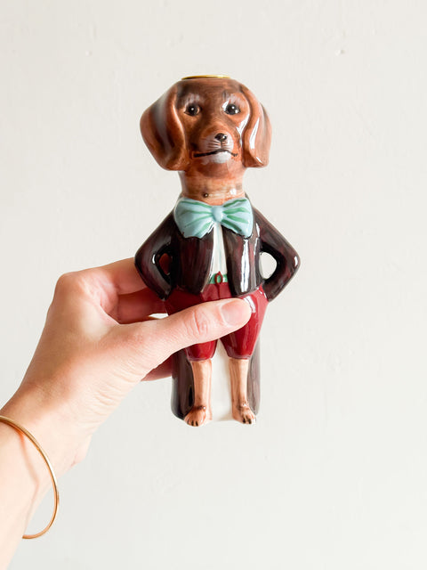 Bougeoir Teckel Nathalie lété