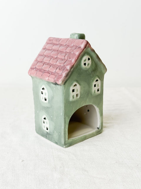 Maison bougeoir Verte