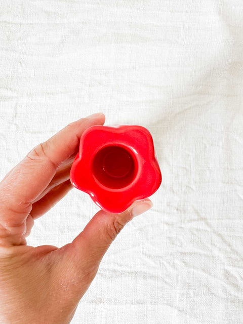 Bougeoir Tulipe Rouge GM