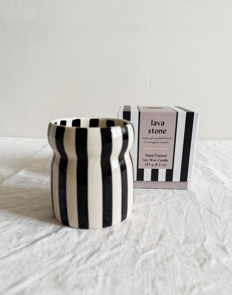 Bougie Cabana - Lava stone