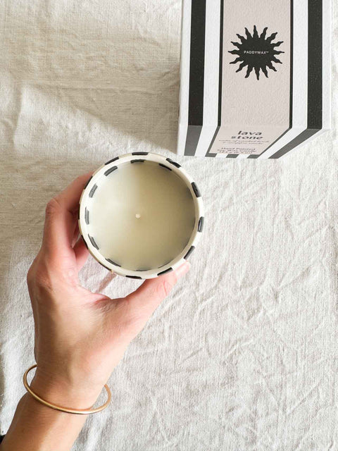 Bougie Cabana - Lava stone