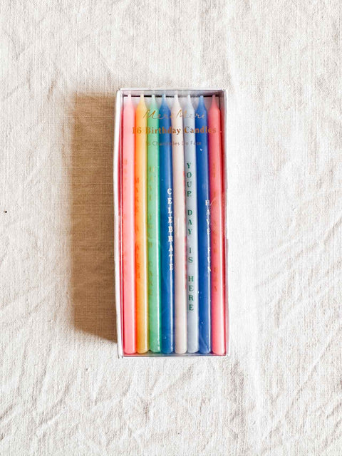 Bougie Phrases coloréés