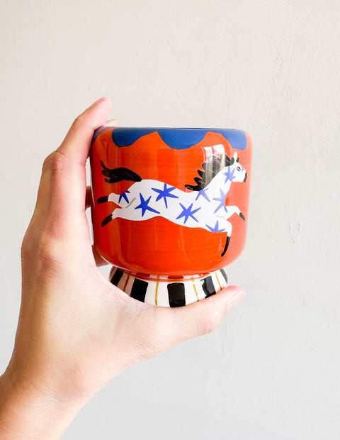 Bougie ADOPO Horse blue