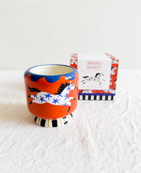 Bougie ADOPO Horse blue