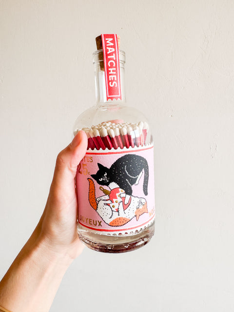 Allumettes en bouteille - Chats