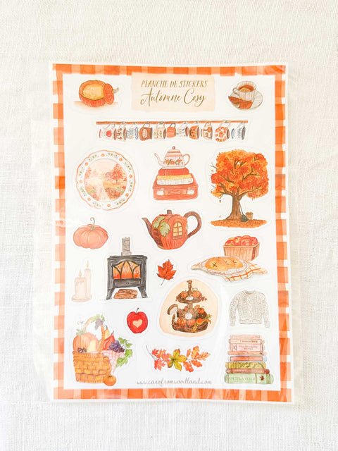 Planche Stickers A5 Automne