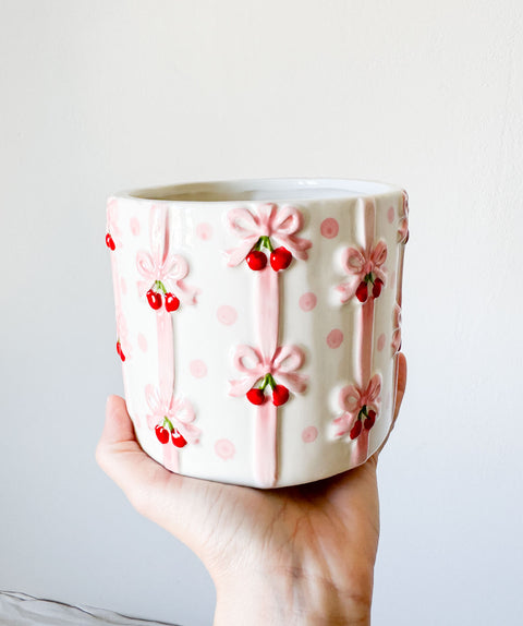 Cache pot Cerises Noeud