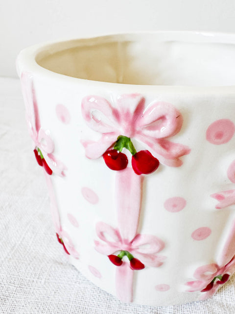 Cache pot Cerises Noeud