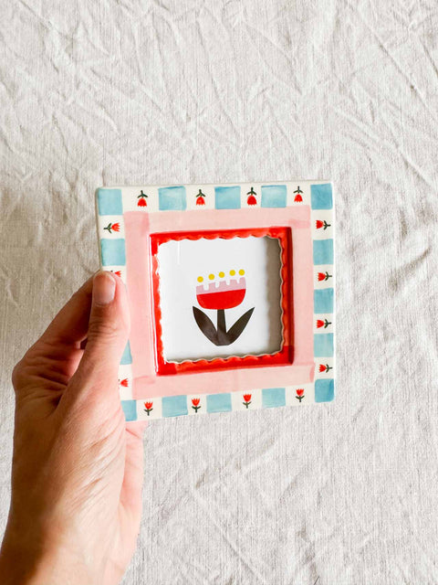 Cadre en céramique Damier PM