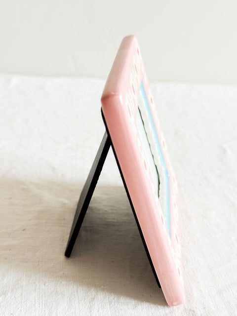 Cadre Céramique - Multi Fleurs Roses