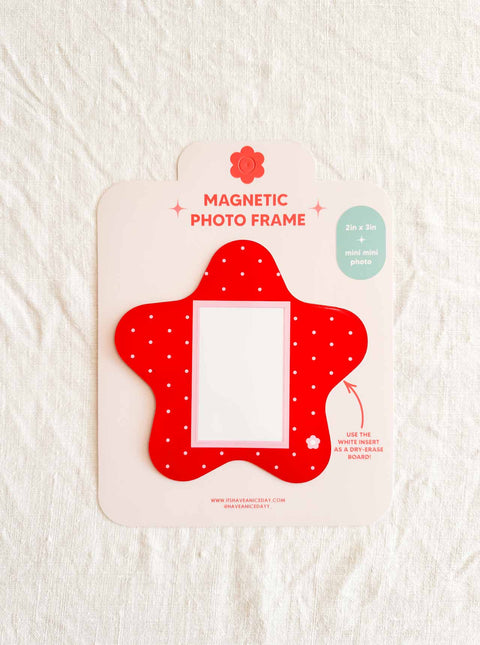 Cadre Photo Magnétique - Etoile rouge