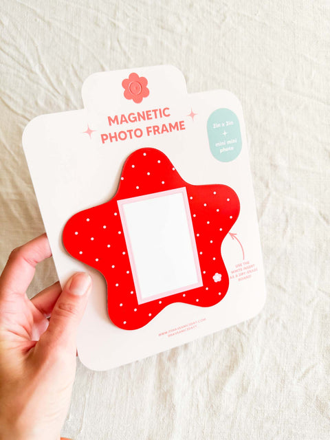 Cadre Photo Magnétique - Etoile rouge