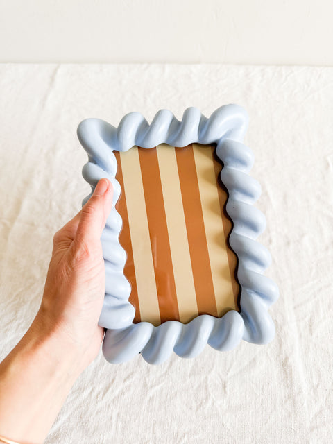 Cadre torsadé Bleu 10x15