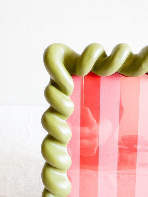 Cadre torsadé Vert 13x18