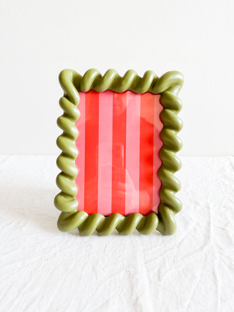 Cadre torsadé Vert 13x18