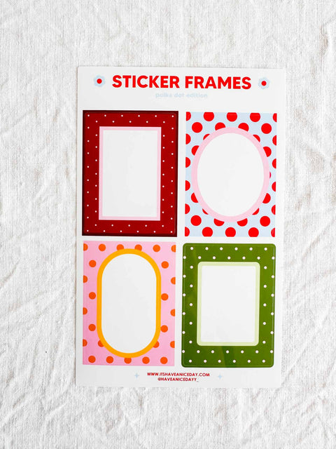 Cadre autocollant - Polka dot