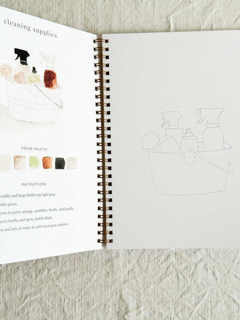 Cahier d'aquarelle - Spring