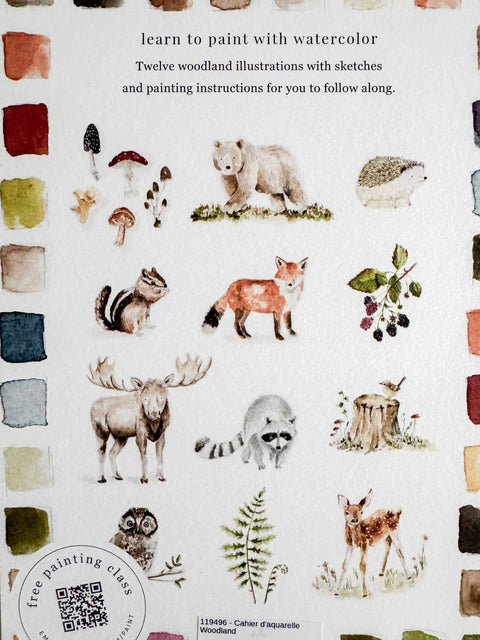 Cahier d'aquarelle - Woodland