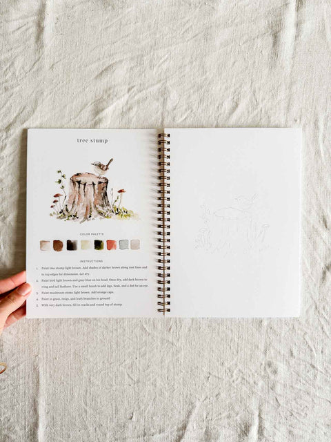 Cahier d'aquarelle - Woodland