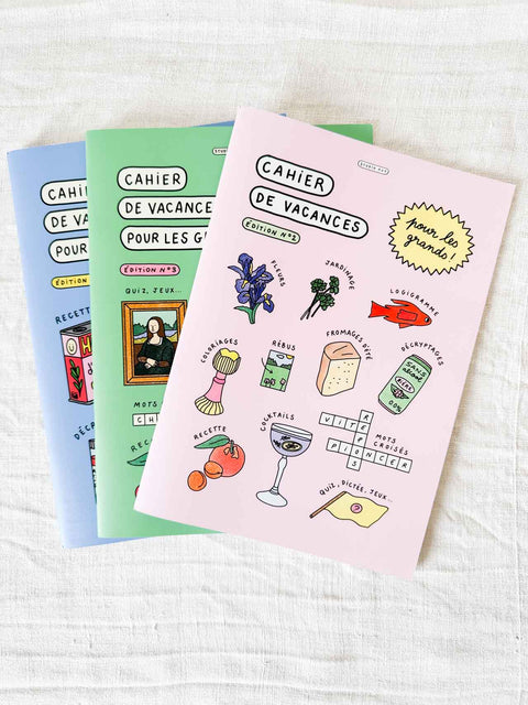 Cahier de vacances (pour les grands)