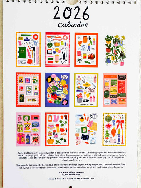 Calendrier 2026 - Random Things