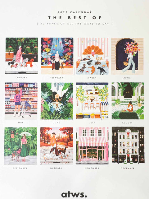 Calendrier 2027 Best of 10 years