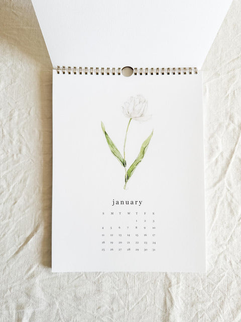 Calendrier Fleurs 2026