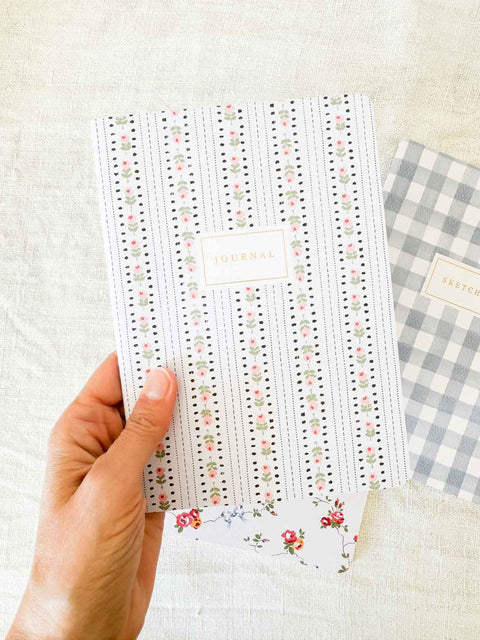 Carnet Blue floral
