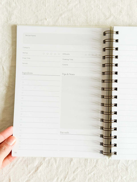 Journal de recettes Icônes