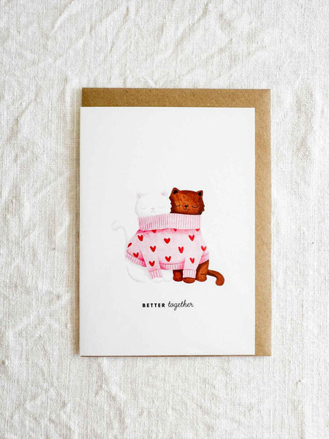 Carte Better together cats