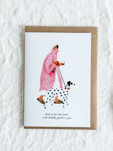 Carte Love is in the hair