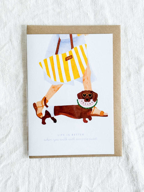 Carte - Summer dachshund