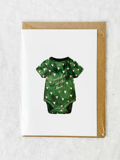 Carte Baby made with love