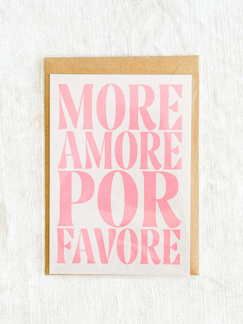 Carte More amore por favor