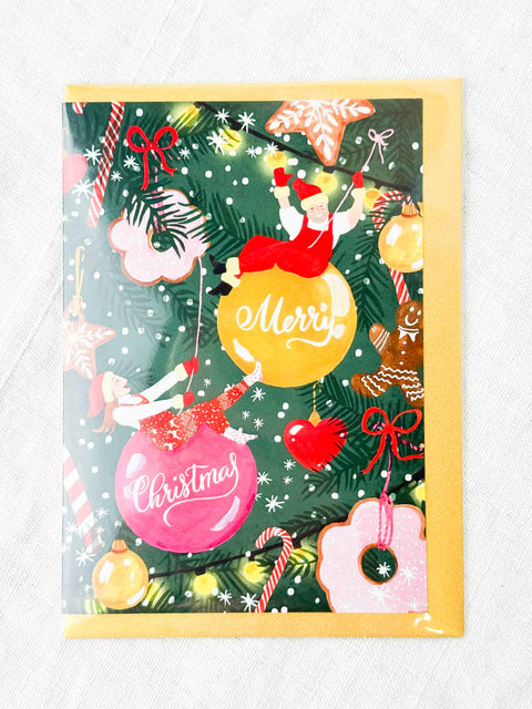 Carte Couple de Noël