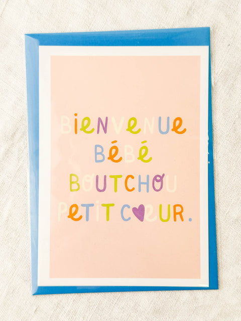 Carte Bienvenue Bebe boutchou