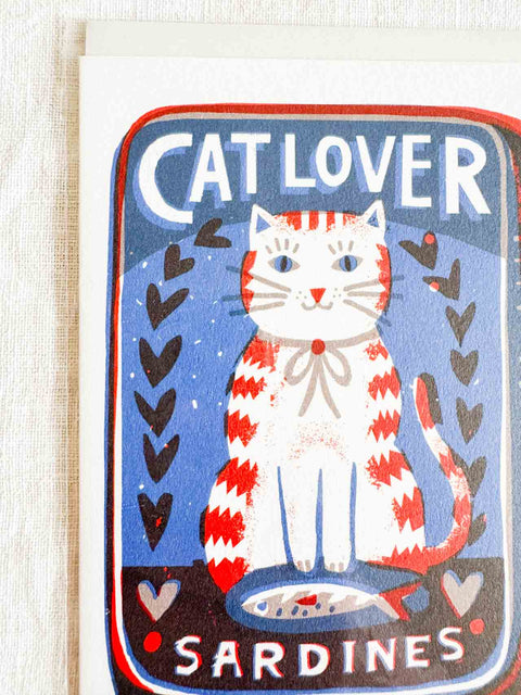 Carte Cat lover Sardines