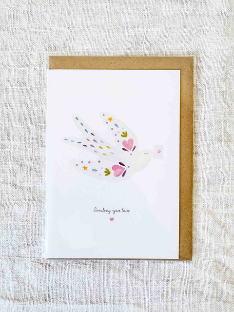 Carte - Sending love bird