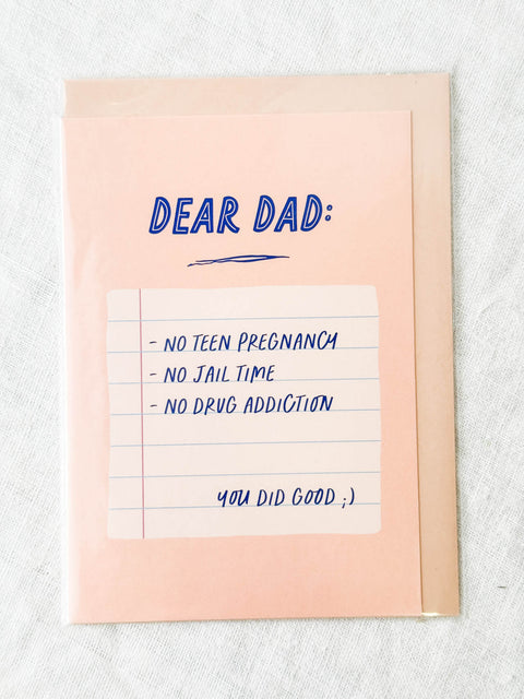 Carte Dear dad