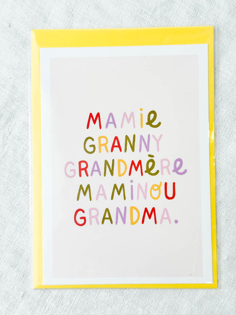 Carte Mamie