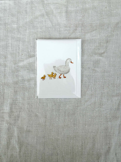 Mini carte Famille canard