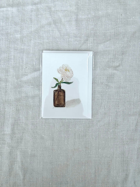 Mini carte Pivoine dans un vase