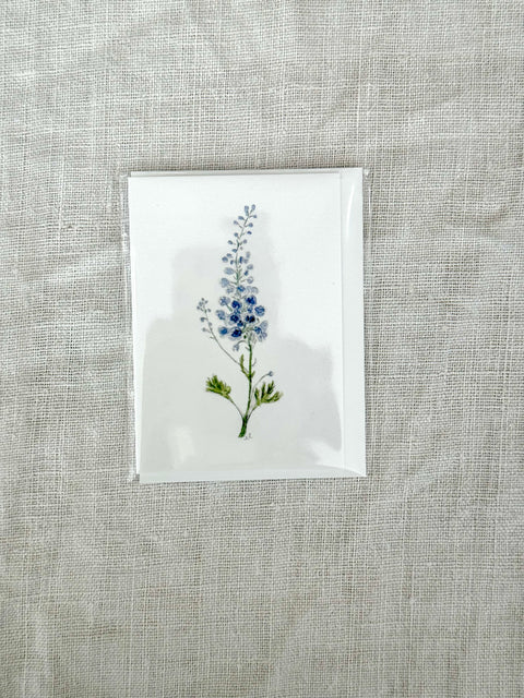 Mini carte Tige delphinium