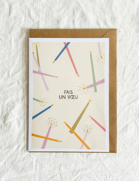 Carte - Fais un voeu