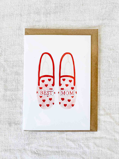 Carte Best mum slippers