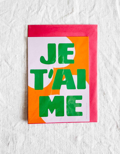 Carte Je t'aime