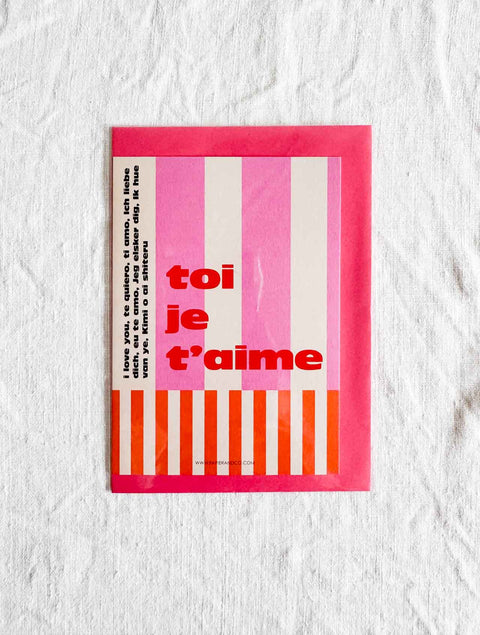 Carte Toi, je t'aime