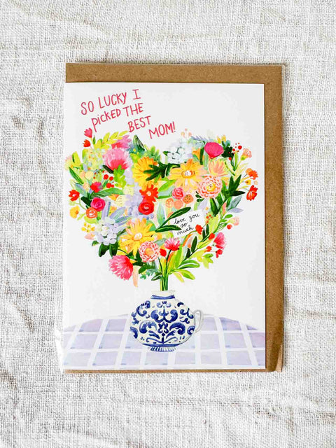 Carte Bouquet Best mom